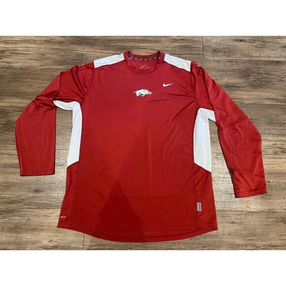 Nike Drifit Arkansas Razorback Lightweight Shirt Sz XL EUC - Picture 1 of 6